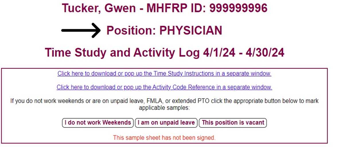 Response Page Heading